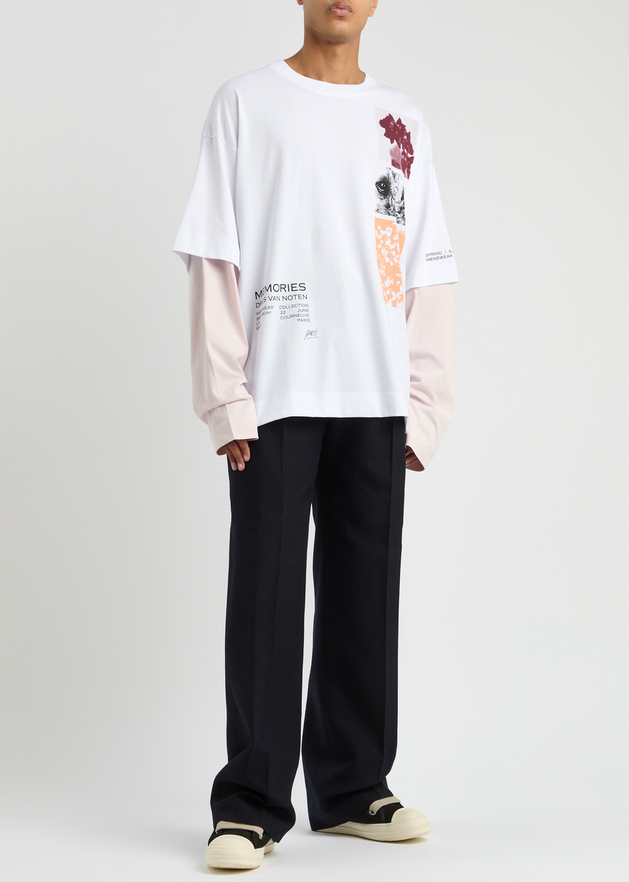 DRIES VAN NOTEN Penrud straight-leg wool-blend trousers | Harvey