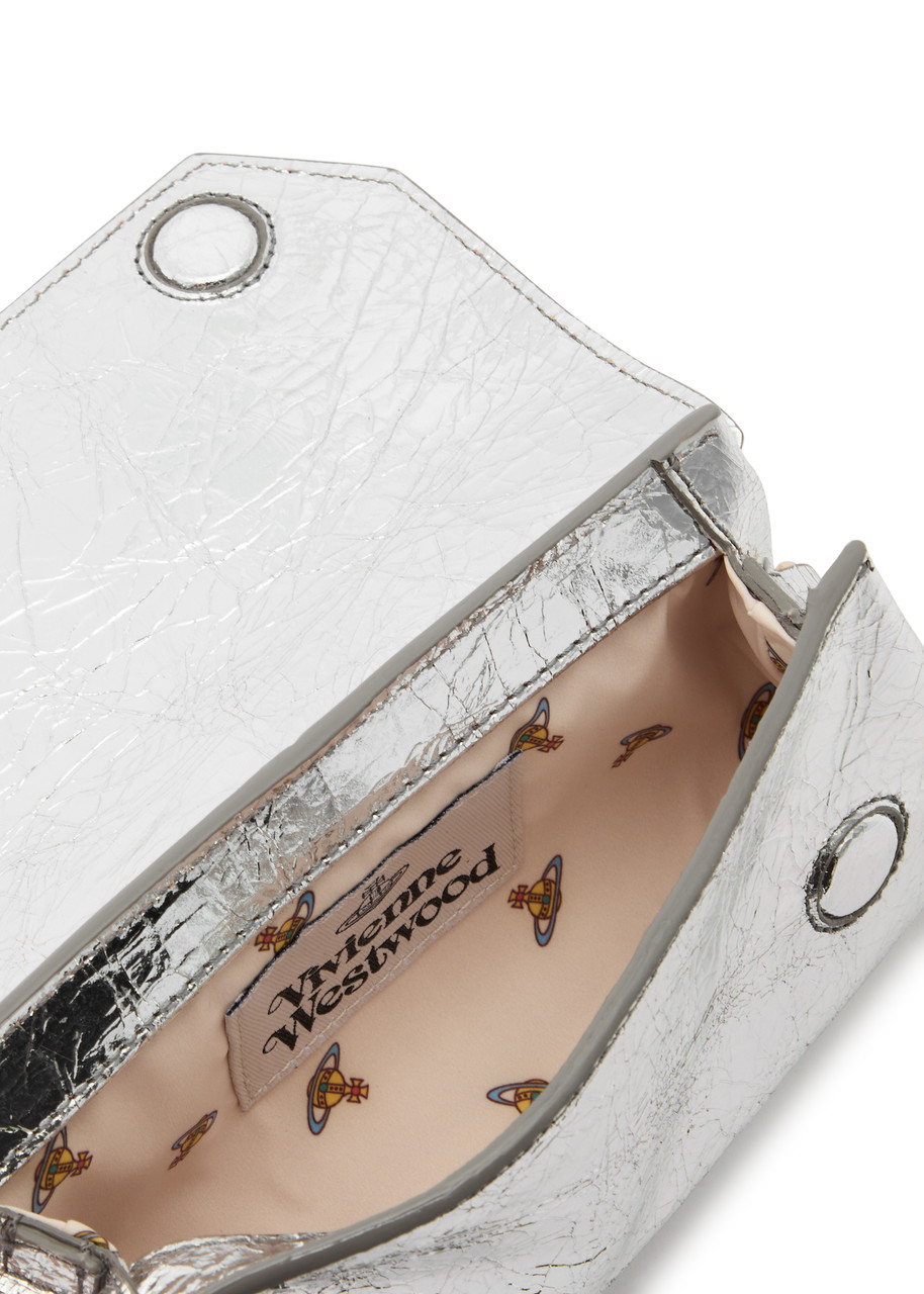 VIVIENNE WESTWOOD Orb mini metallic leather pouch | Harvey Nichols