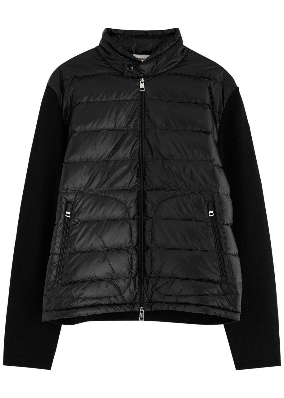 MONCLER Quilted nylon and wool jacket | Harvey Nichols