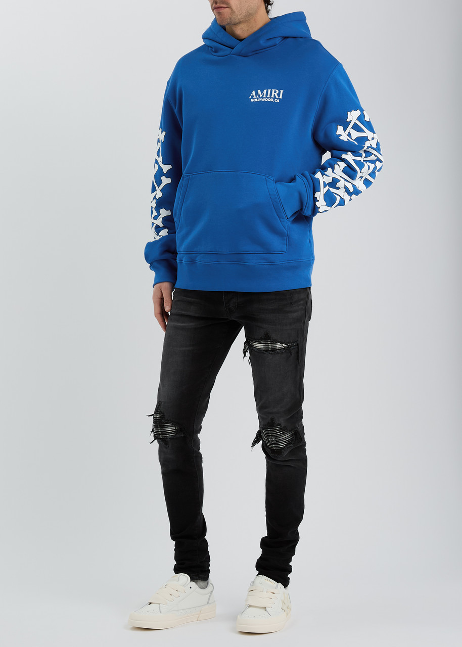 AMIRI Bones Stacked hooded cotton sweatshirt | Harvey Nichols