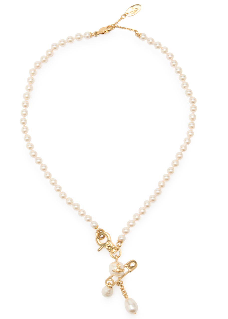 Vivienne Westwood Claude small faux pearl necklace - JEWELRY Vivienne Westwood Claude small faux pearl necklace - JEWELRY