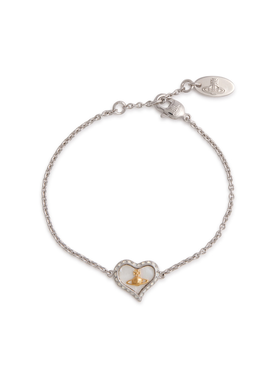 VIVIENNE WESTWOOD Petra heart embellished bracelet | Harvey