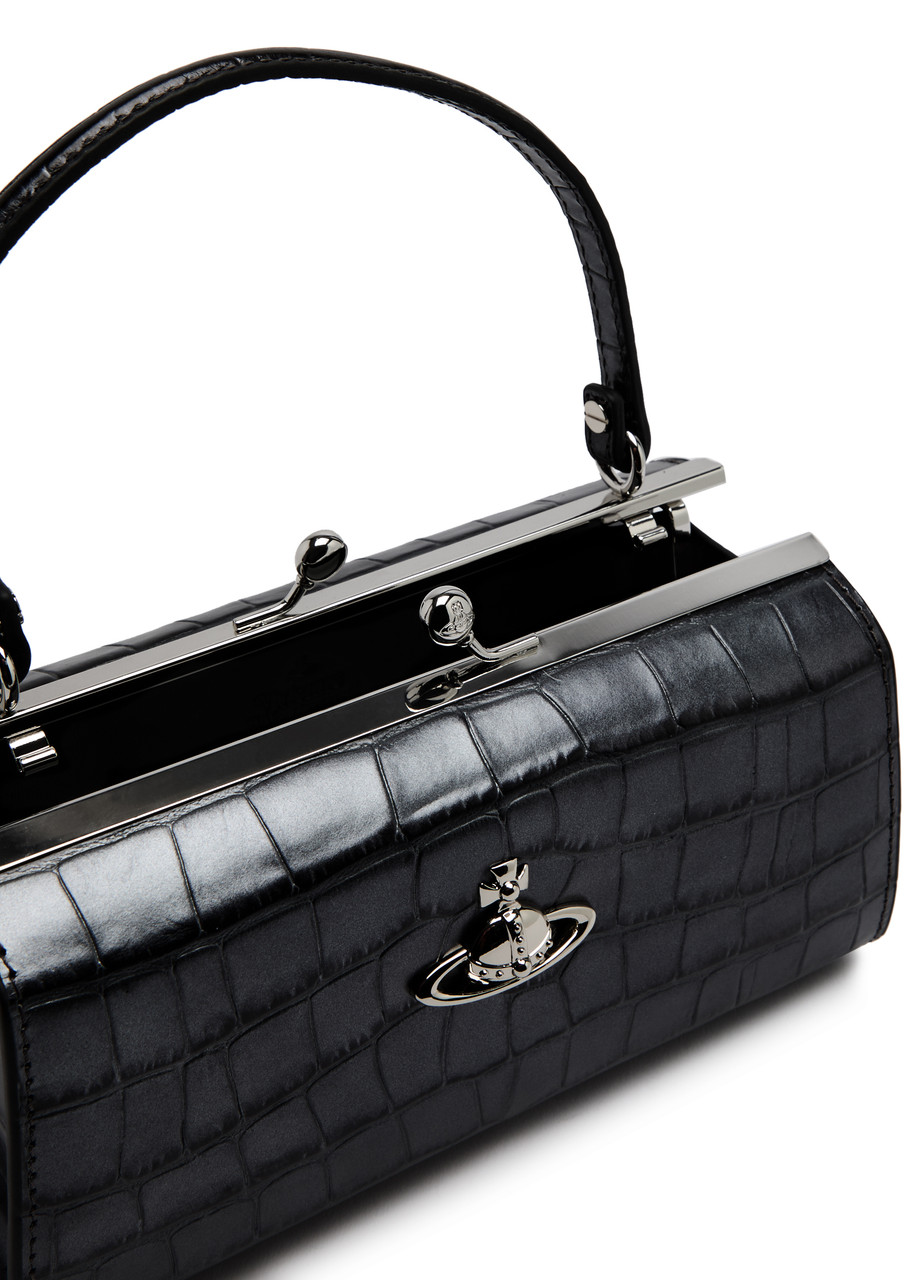 VIVIENNE WESTWOOD Doll XL metallic leather top handle bag | Harvey