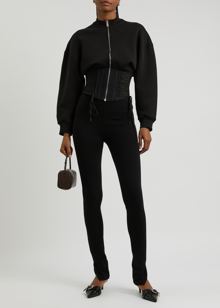 MUGLER Corset cotton sweatshirt | Harvey Nichols