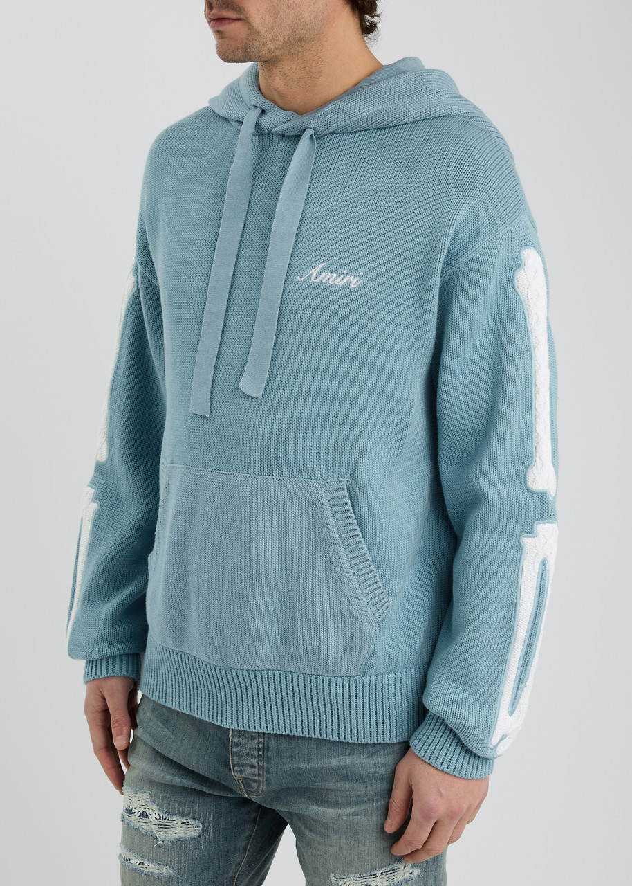 AMIRI Bones hooded cotton-knit sweatshirt | Harvey Nichols
