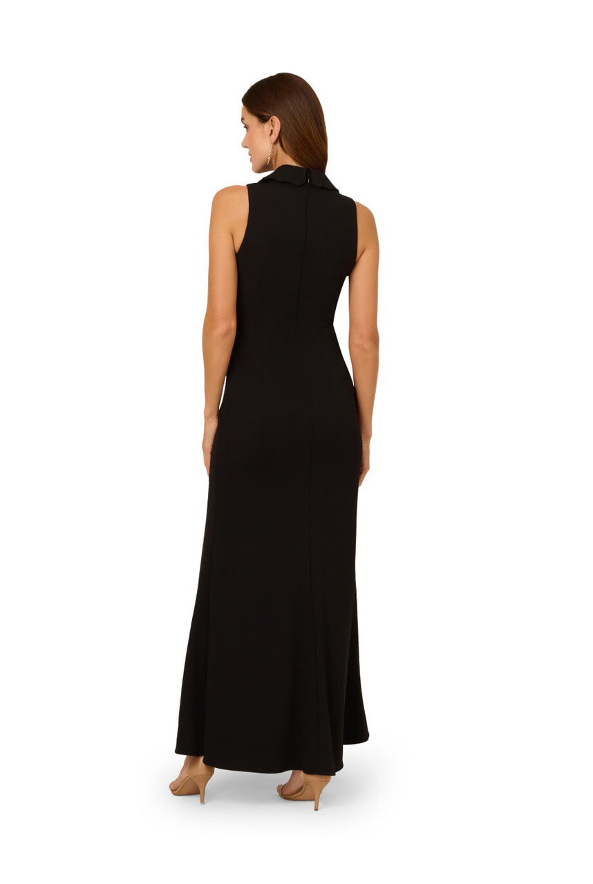 【海外限定】AdriannaPapell ドレス☆Scallop Tuxedo Black Gown ADRIANNA PAPELL Scallop tuxedo gown | Harvey Nichols