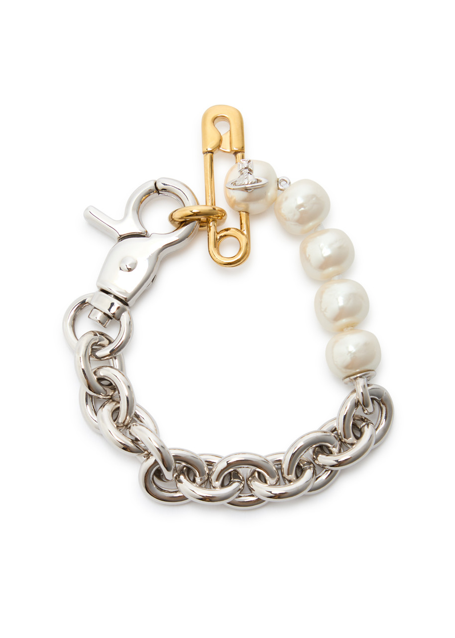 Vivienne Westwood☆Claude pearl and chain bracelet【UK発】 VIVIENNE WESTWOOD Claude pearl and chain bracelet | Harvey