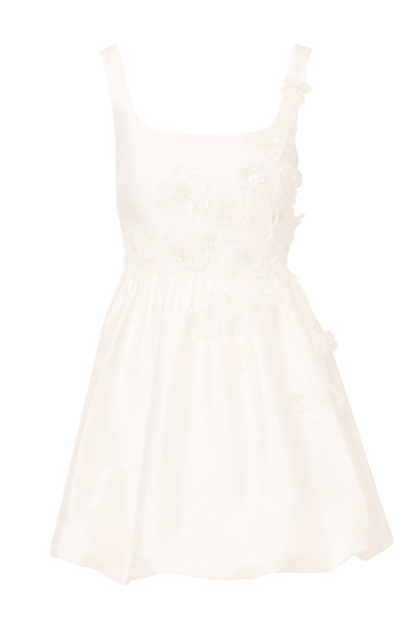 【海外限定】AdriannaPapell ドレス☆Bead Taffeta Bubble White ADRIANNA PAPELL Bead taffeta bubble dress | Harvey Nichols