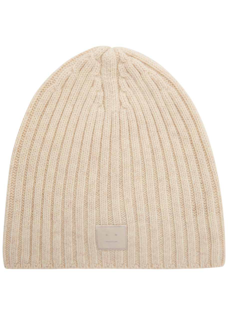 ACNE STUDIOS Logo-appliqué wool beanie | Harvey Nichols