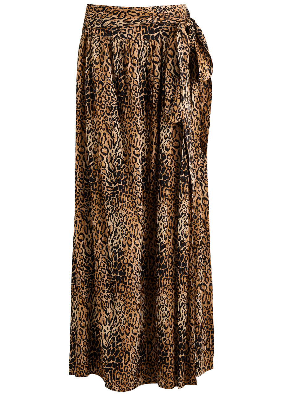 MELISSA ODABASH Elsa leopard-print maxi skirt | Harvey Nichols