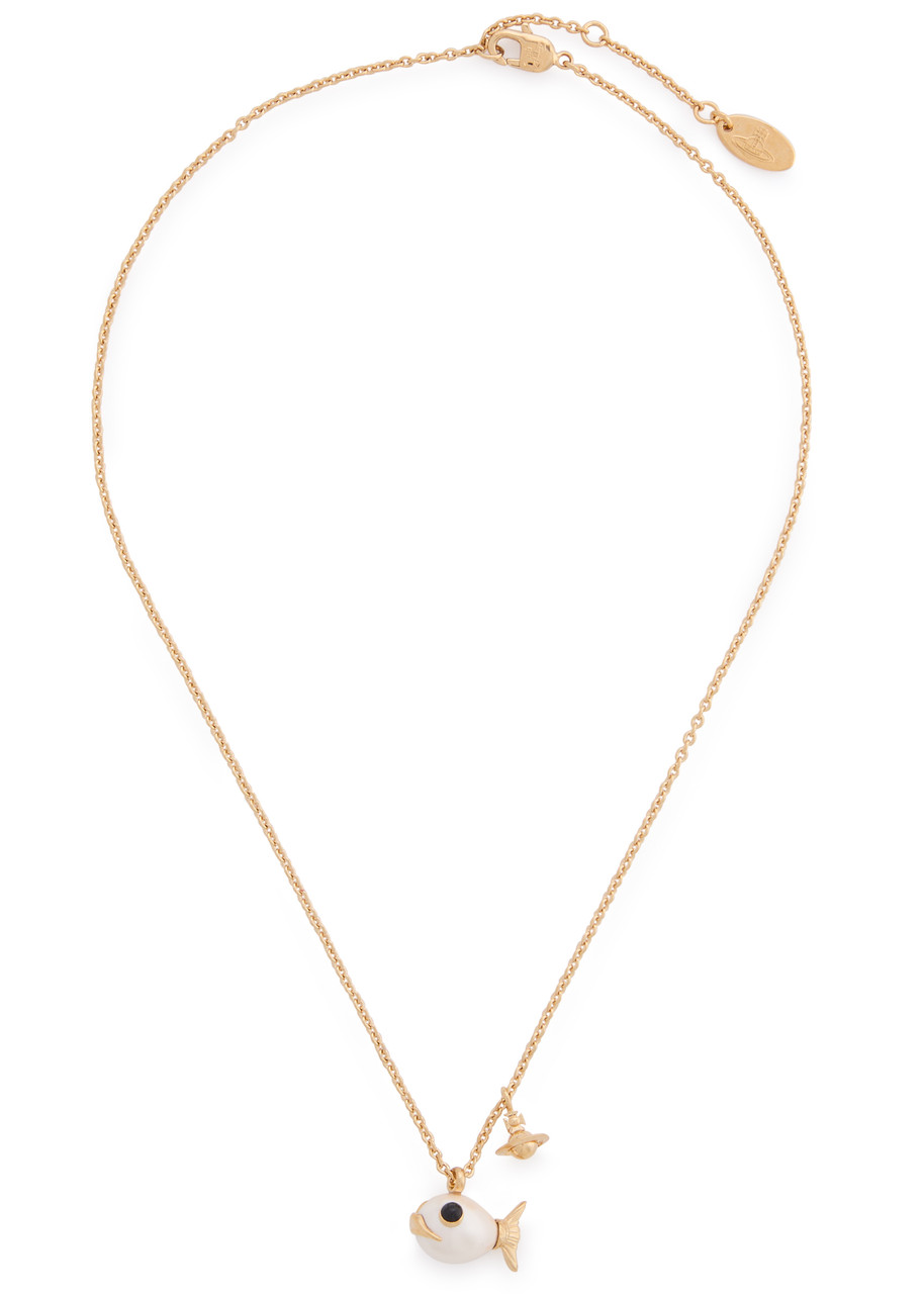 VIVIENNE WESTWOOD Luzie fish-charm necklace | Harvey Nichols