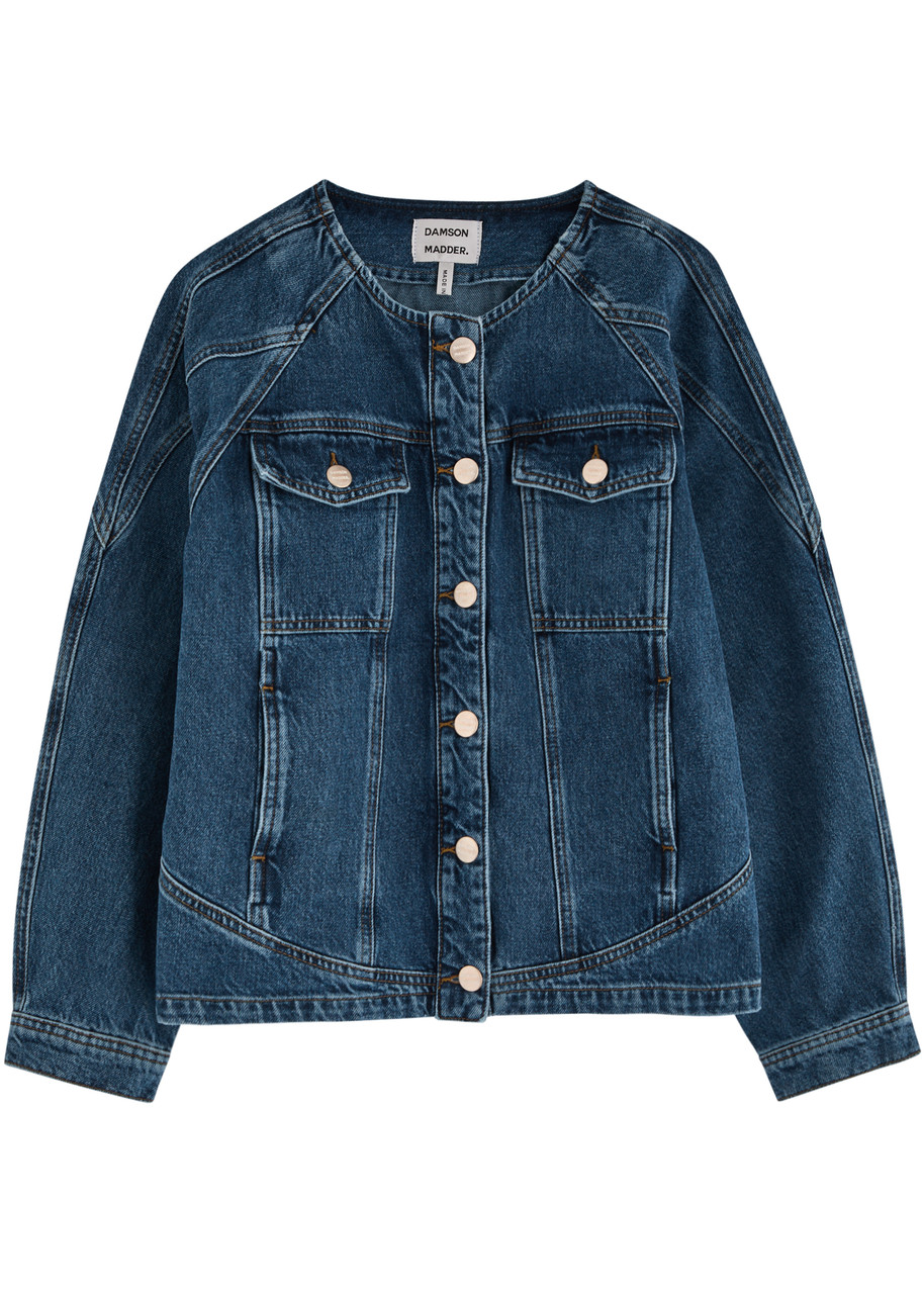 DAMSON MADDER Vanessa panelled denim jacket | Harvey Nichols