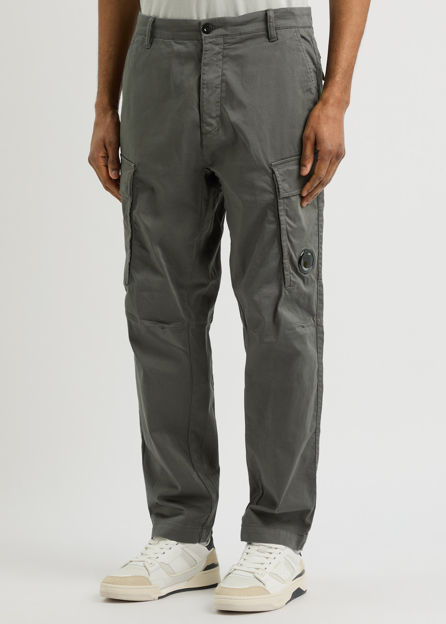 C.P. COMPANY Straight-leg stretch-cotton cargo trousers | Harvey