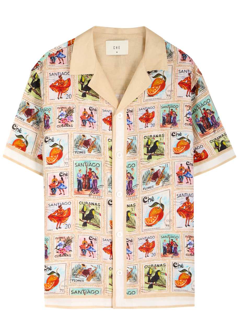 CHE Estampillas printed linen shirt | Harvey Nichols