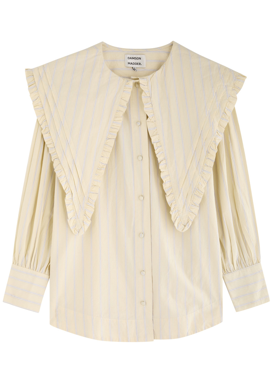 DAMSON MADDER Sandy striped cotton blouse | Harvey Nichols