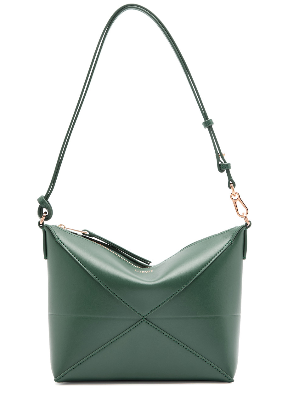 LOEWE Puzzle Fold leather shoulder bag | Harvey Nichols