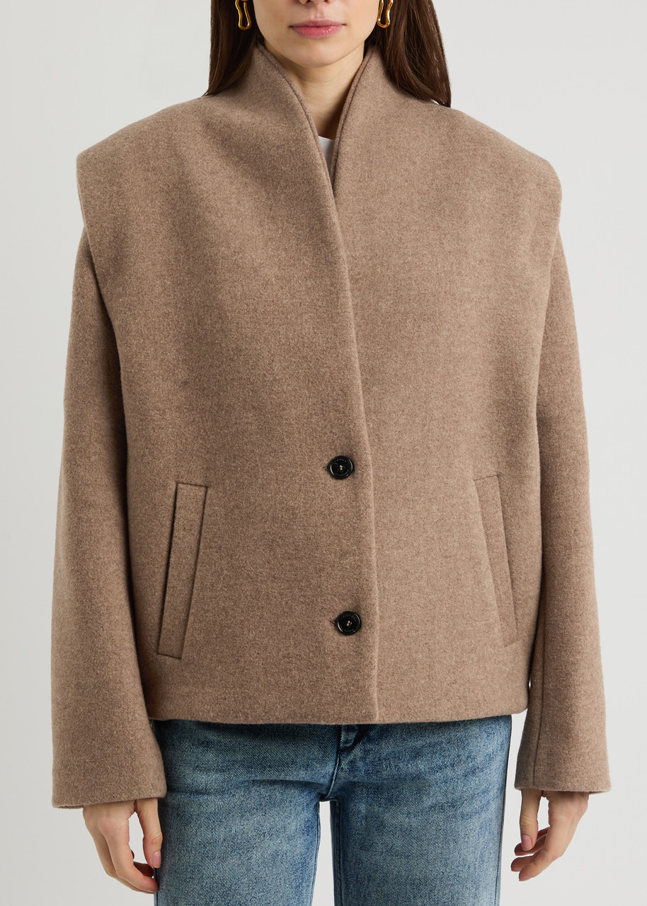 ISABEL MARANT ÉTOILE Drogo wool-blend jacket | Harvey Nichols ISABEL MARANT ÉTOILE Drogo wool-blend jacket | Harvey Nichols