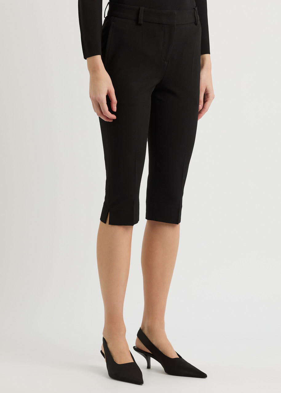 パンツ TOTEME Capri wool blend trouser Nero Wool-blend capri pants in black - Toteme | Mytheresa