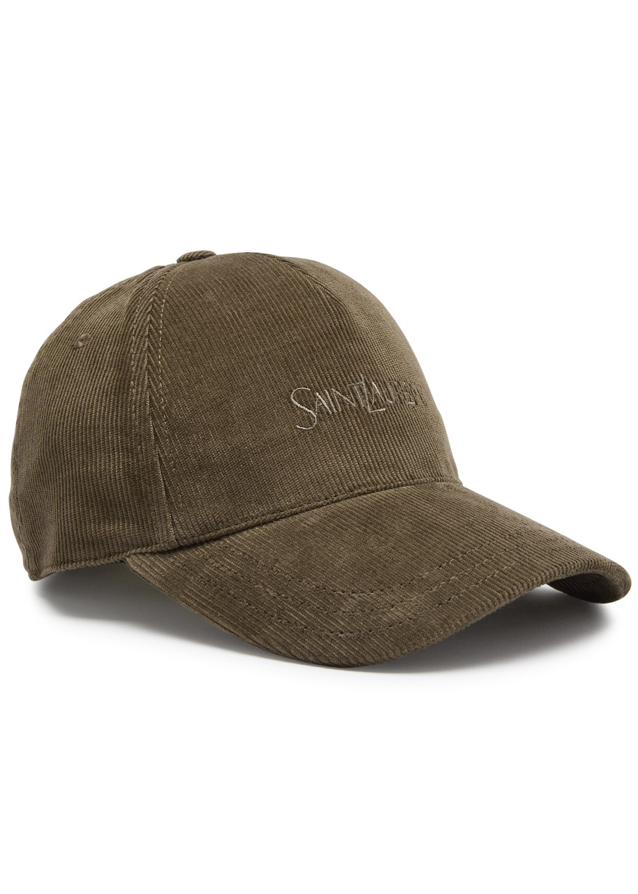 SAINT LAURENT Logo-embroidered corduroy cap | Harvey Nichols