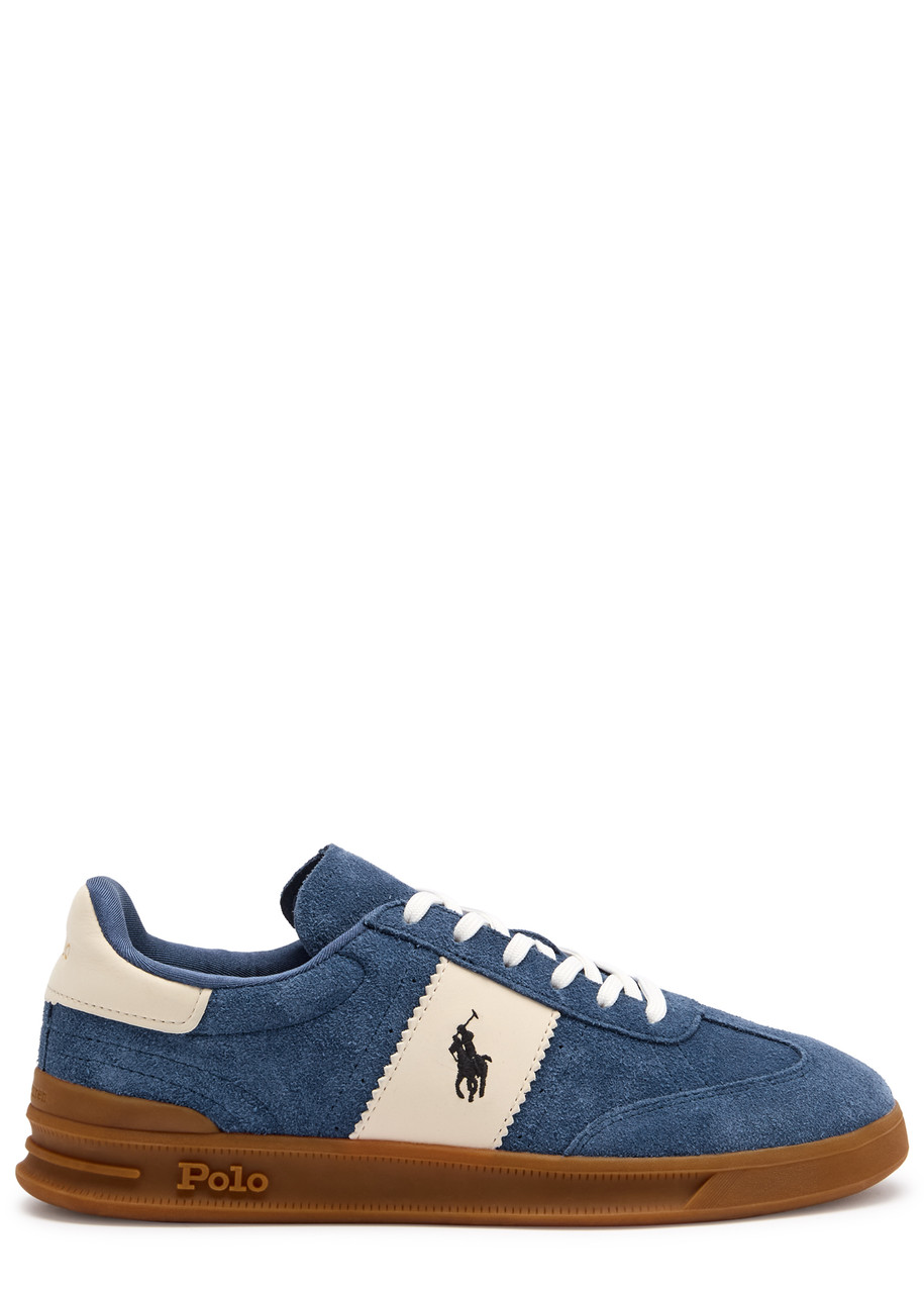 POLO RALPH LAUREN Aera panelled suede sneakers Harvey Nichols