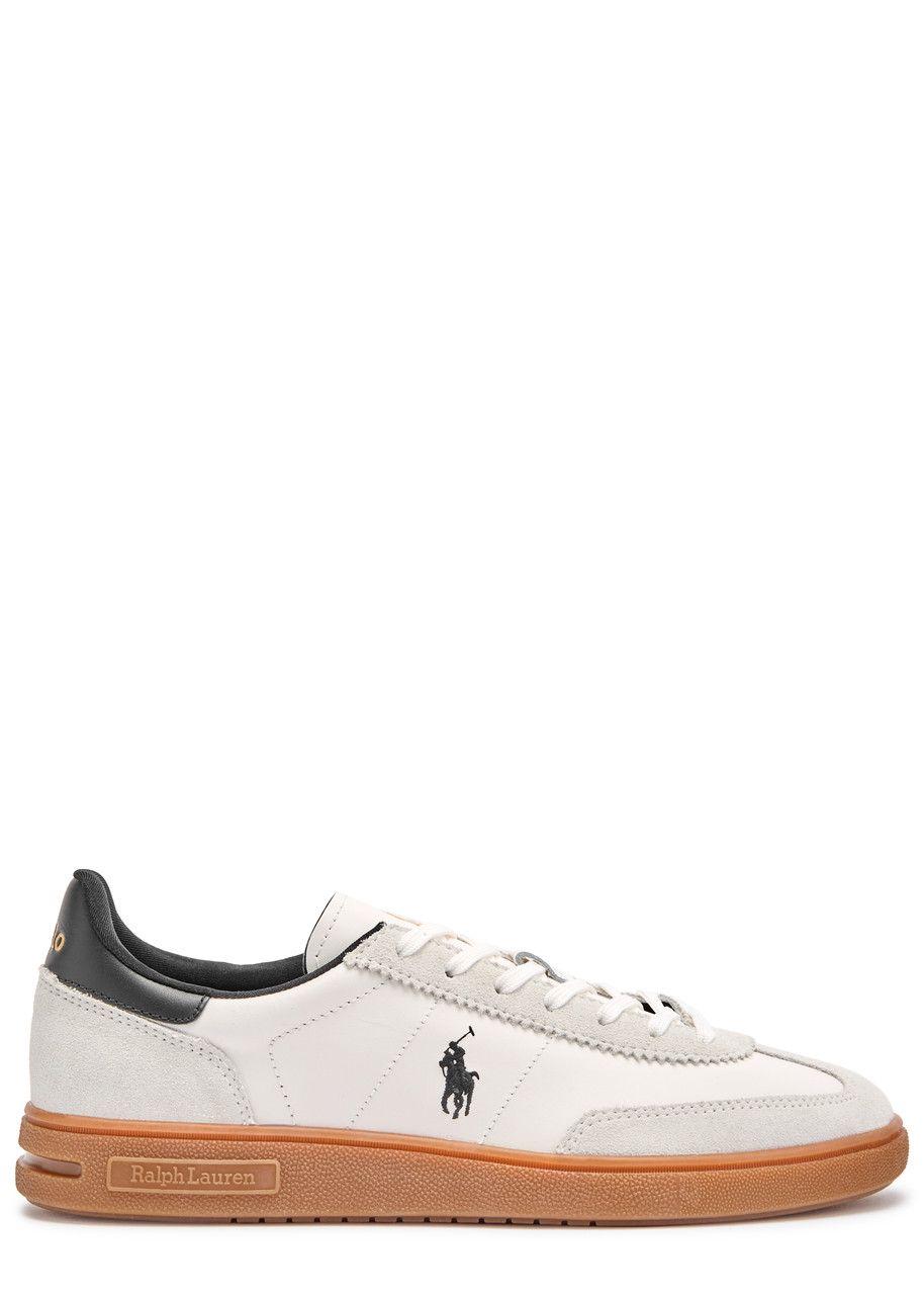 POLO RALPH LAUREN Bedford panelled leather sneakers | Harvey Nichols