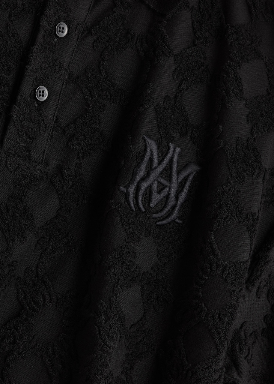 AMIRI MA Quad jacquard cotton-blend polo shirt | Harvey Nichols