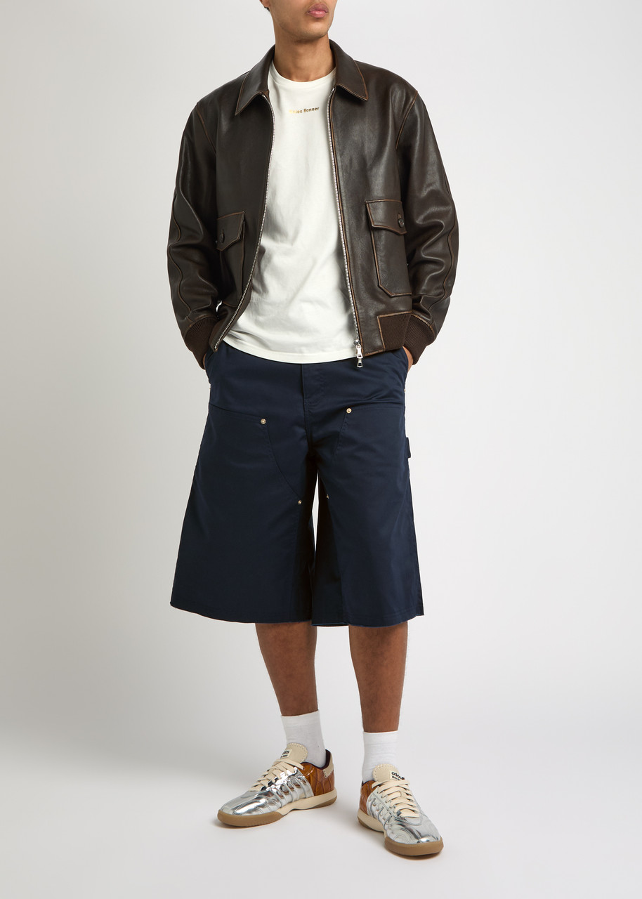 WALES BONNER Kingston twill shorts | Harvey Nichols