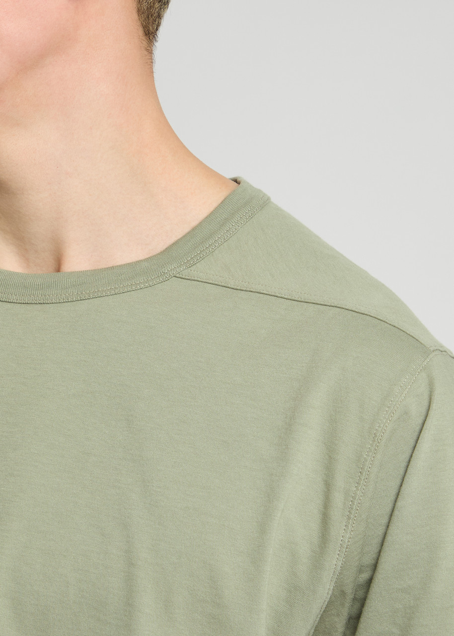 RICK OWENS リックオウエンス 'Brad' Green Crewneck T-Shirt RICK OWENS Brad cotton T-shirt | Harvey Nichols