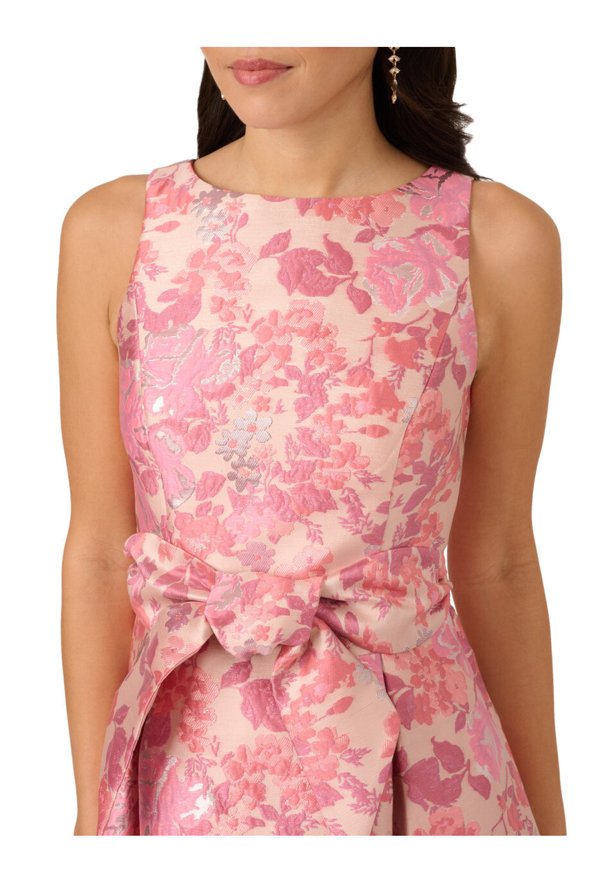 【海外限定】AdriannaPapell ドレス☆Pink Sleeveless Tie Front ADRIANNA PAPELL Sleeveless tie front dress | Harvey Nichols