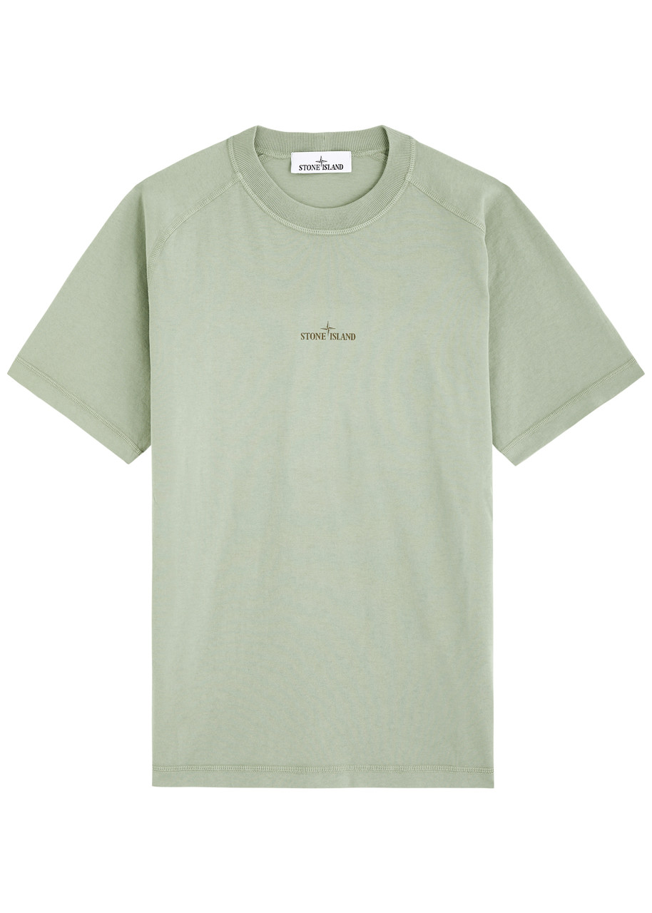 STONE ISLAND Logo-printed cotton T-shirt | Harvey Nichols