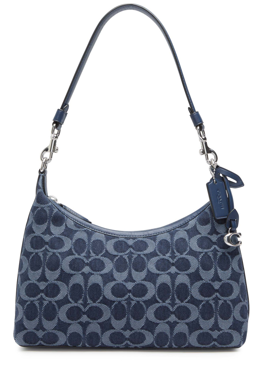 ショルダーバッグ Coach Denim Signature Bag &amp; Pouch Set Coach Pouch Wristlet In Signature Denim | Brixton Baker