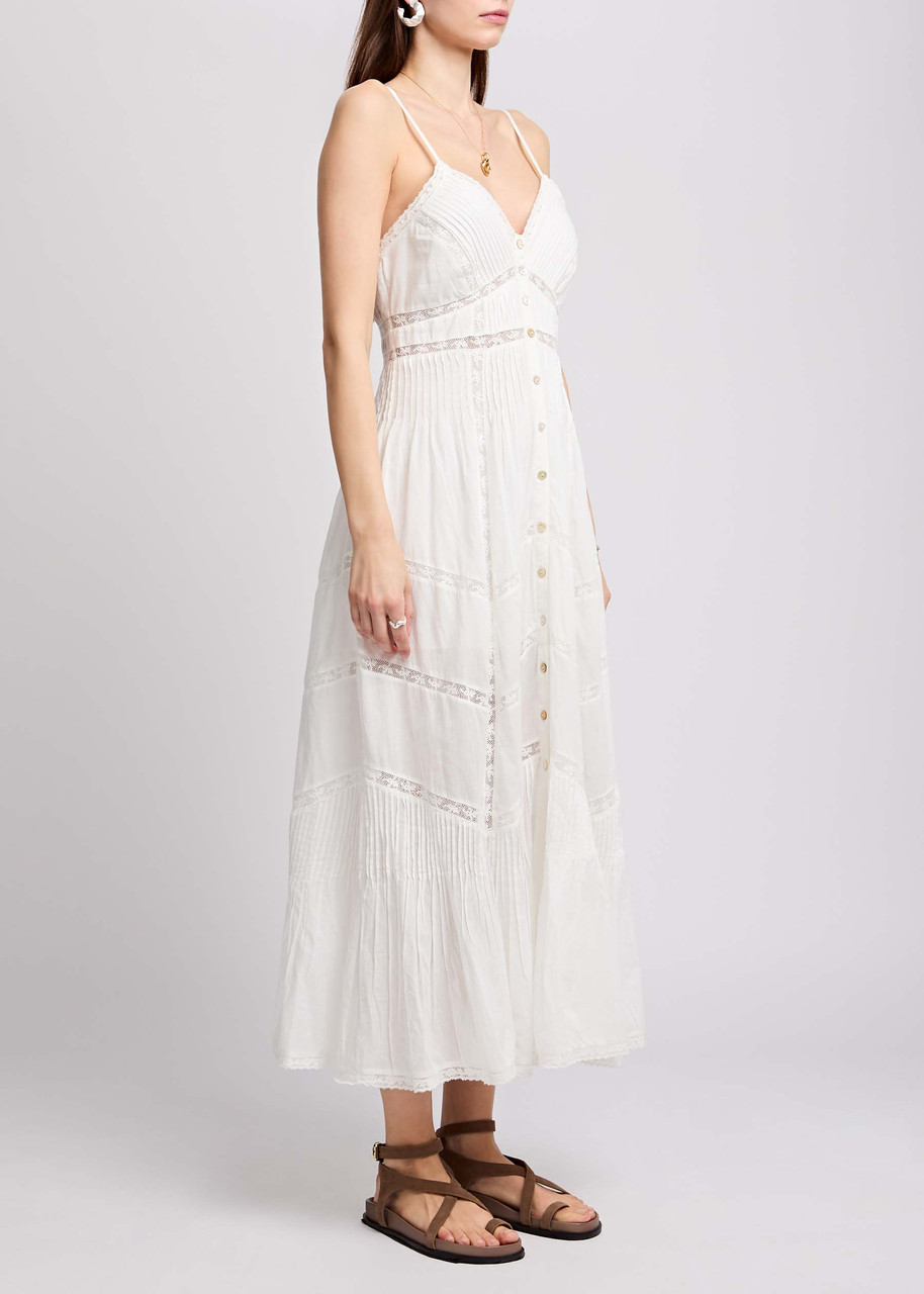 knee length dresses for ladies LoveShackFancy | Esilda Cotton Midi Dress main image 0