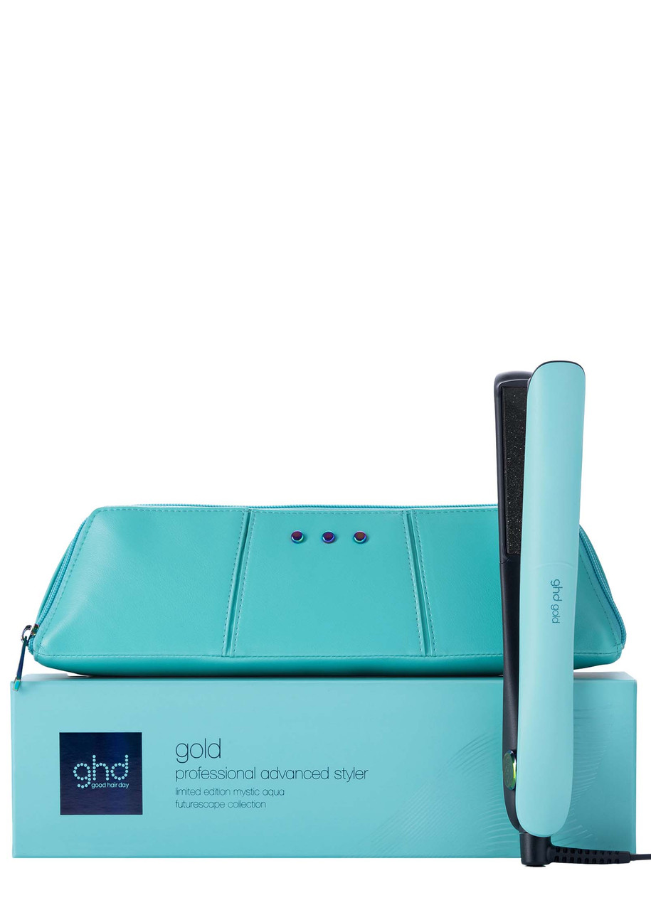 GHD Gold Limited Edition Hair Straightener in Mystic Aqua | Harvey