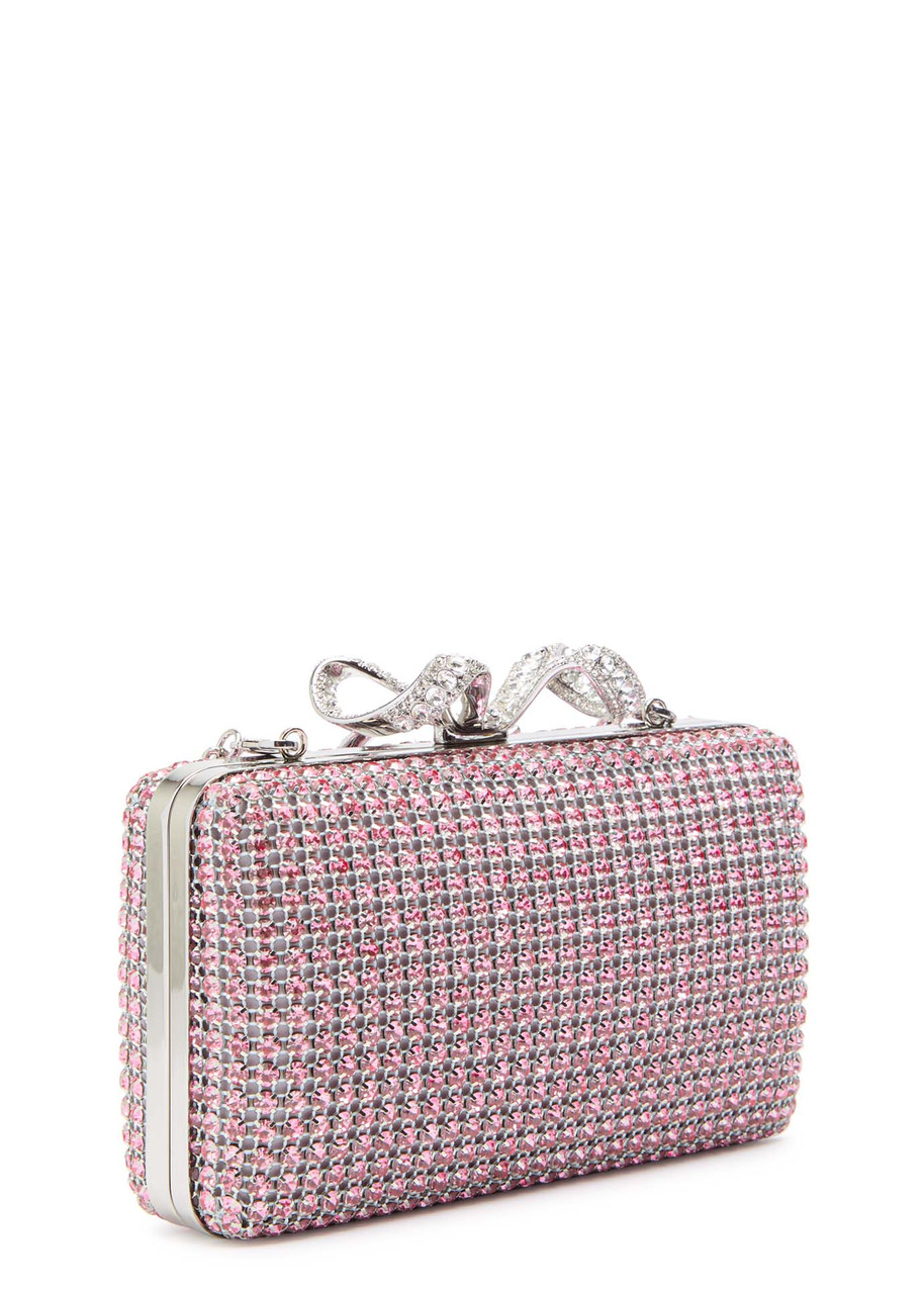 Ronny Crystal Mesh Clutch - Pink main image 1