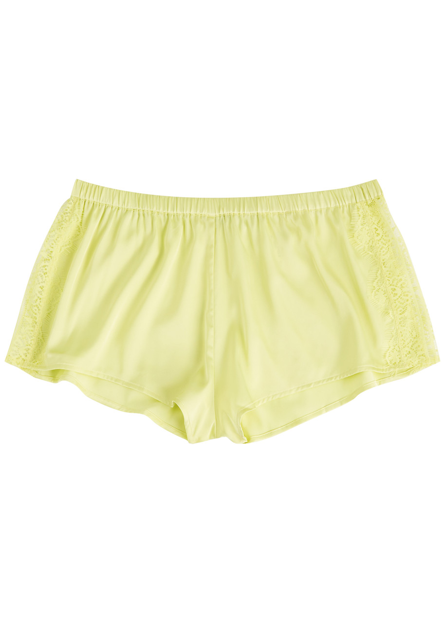 SIMONE PÉRÈLE Satin Secrets lace-trim satin pyjama shorts Harvey