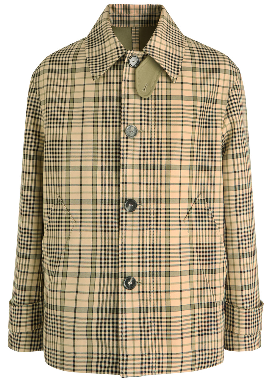 AMI PARIS Plaid-print canvas jacket | Harvey Nichols