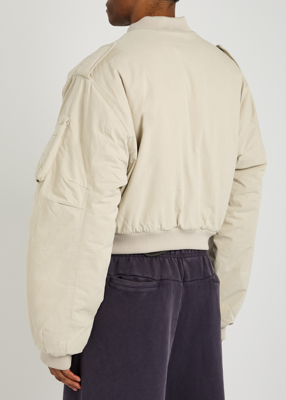 ENTIRE STUDIOS A-4 padded cotton-poplin bomber jacket | Harvey Nichols