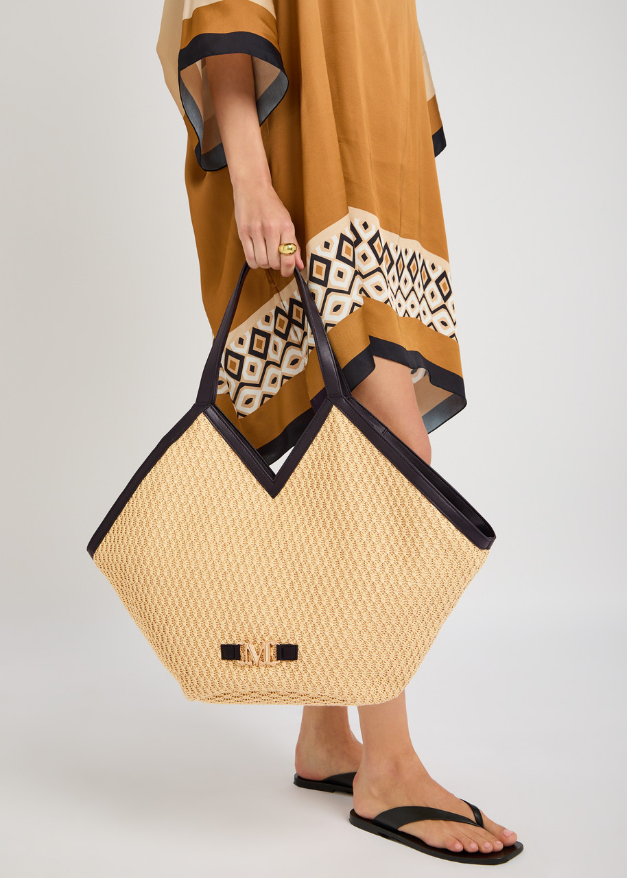 【MAX MARA】LUIGIBEACH TOTE BAG MAX MARA BEACHWEAR Luigi woven raffia tote | Harvey Nichols
