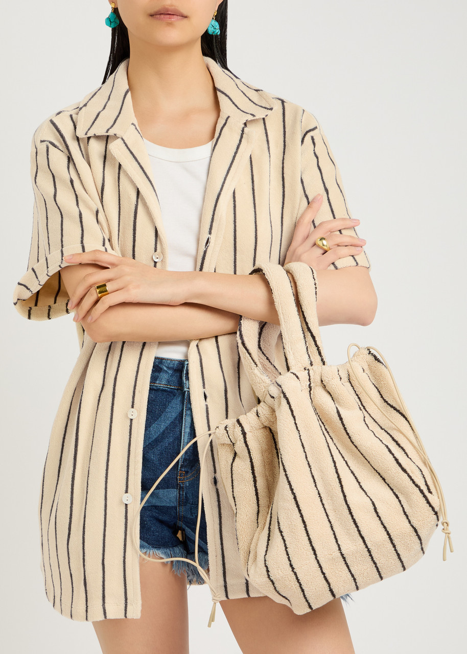 BONGUSTA Naram Striped Tote〈Cream & Ink〉 ボングスタ BONGUSTA