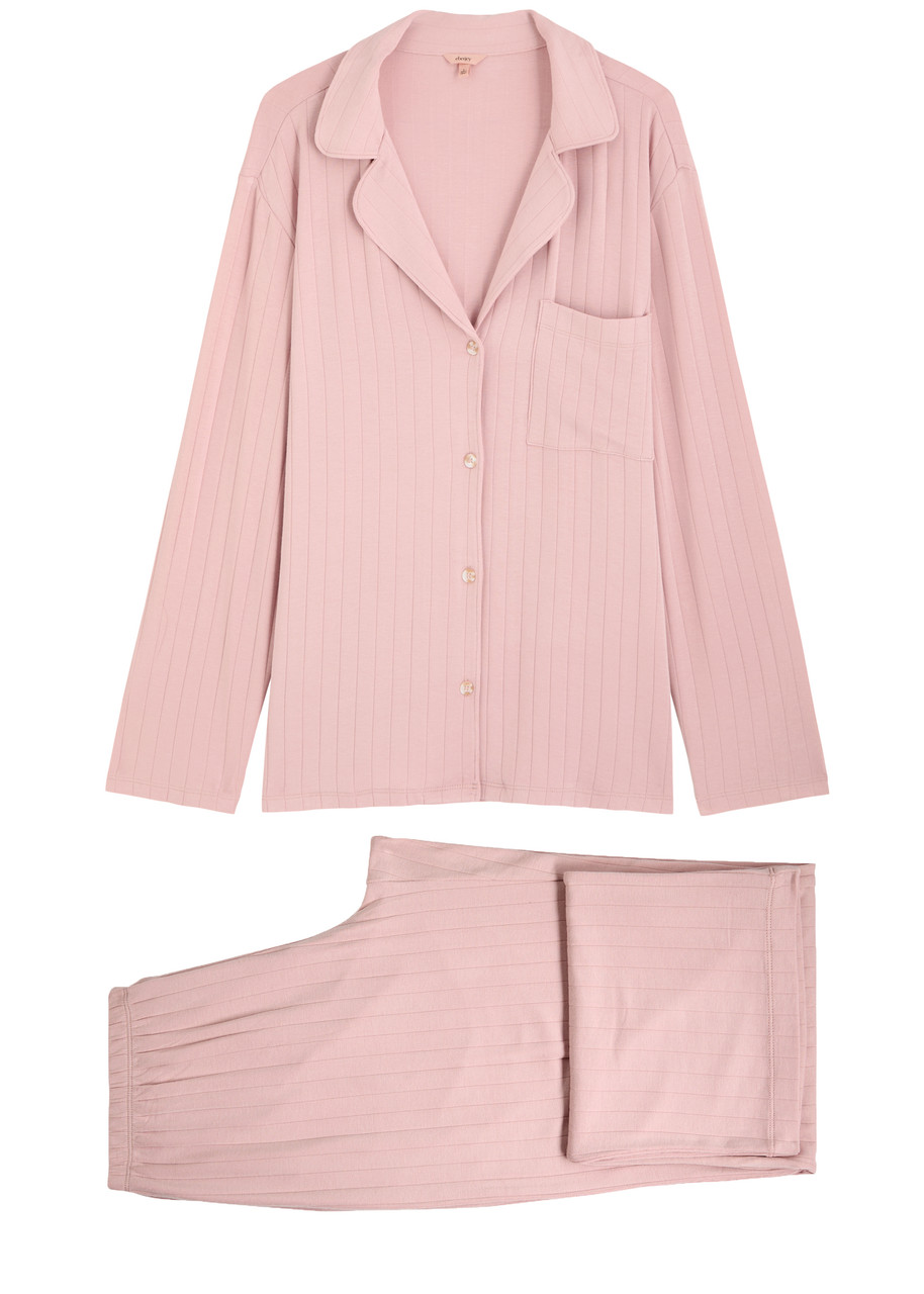 EBERJEY Gisele ribbed jersey pyjama set Harvey Nichols - Main Image