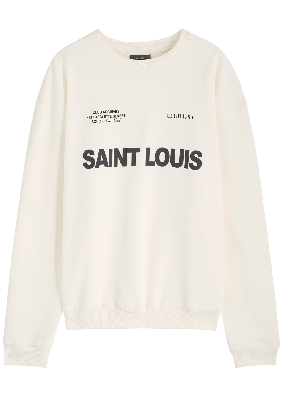 CLUB 1984 Saint Crew logo-print cotton sweatshirt | Harvey Nichols