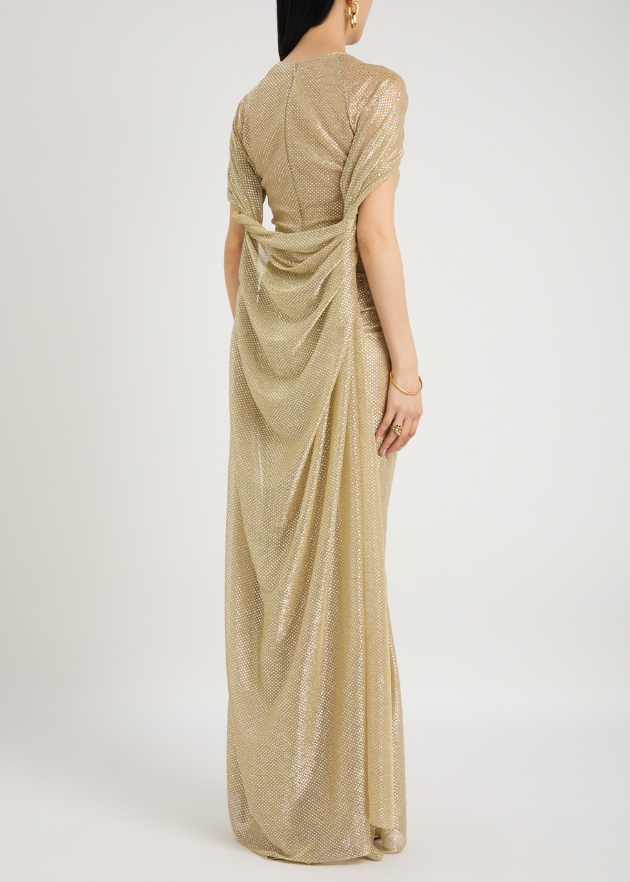 lace green dress with sleeves Emerald Ivy Corset Gown Teuta Matoshi