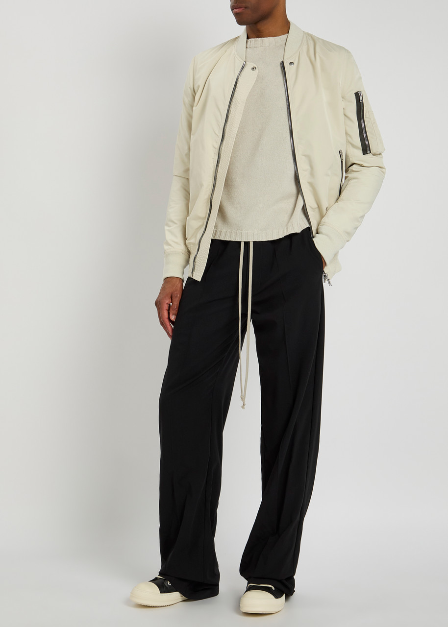Rick Owens Classic Flight ラムレザー 46 RICK OWENS Classic Flight shell bomber jacket | Harvey Nichols