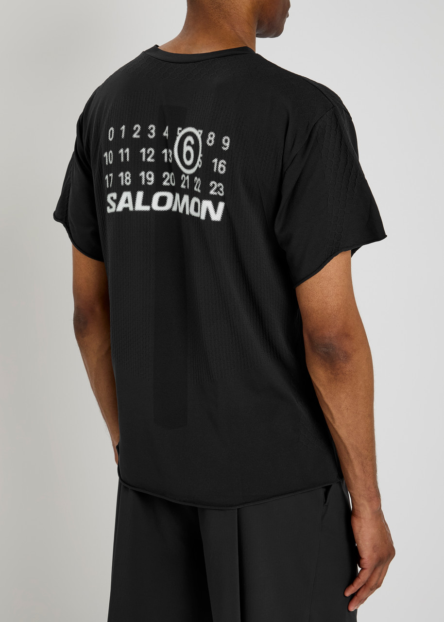 新品 M 25ss マルジェラ mm6 salomonコラボTシャツ 17985 MM6 X SALOMON Logo-printed stretch-jersey T-shirt | Harvey Nichols