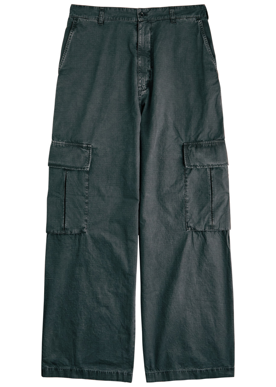 ACNE STUDIOS Fine-check cotton cargo trousers | Harvey Nichols