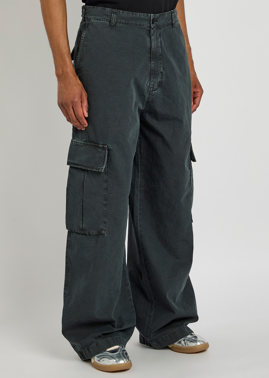 ACNE STUDIOS Fine-check cotton cargo trousers | Harvey Nichols