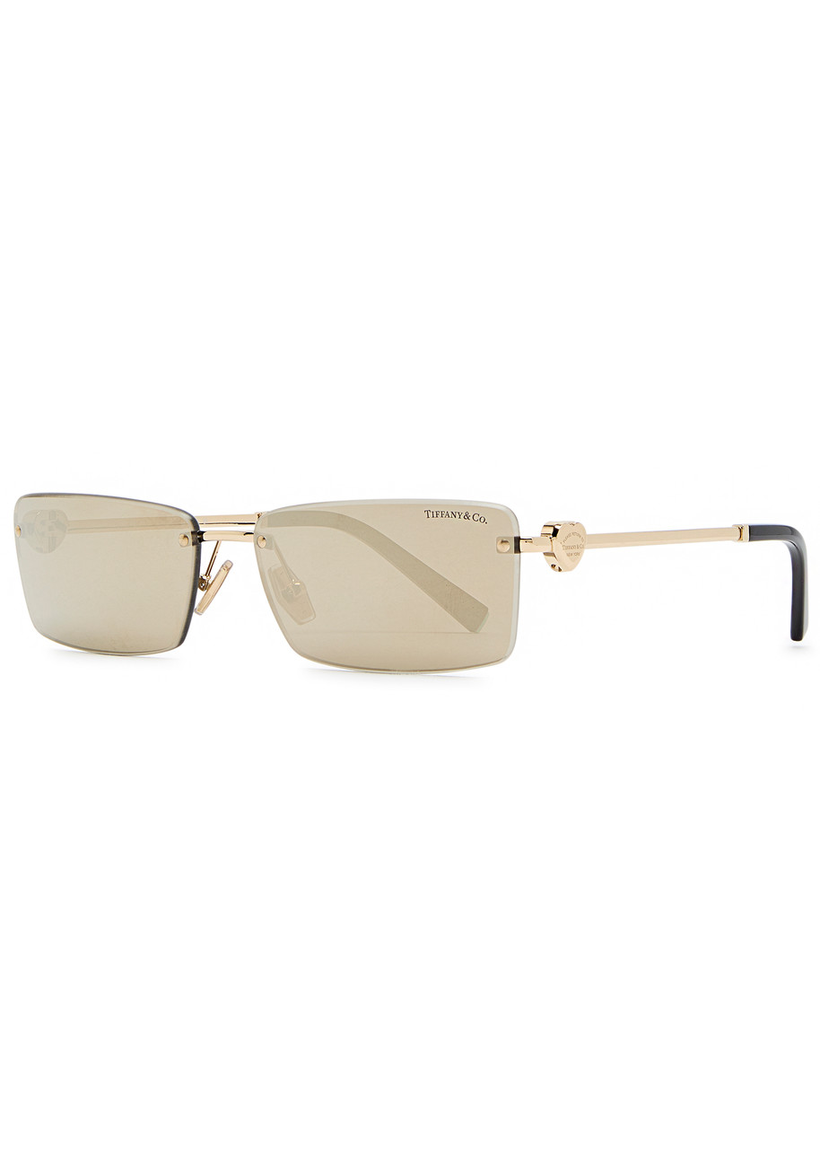 TIFFANY & CO. Rimless rectangle sunglasses | Harvey Nichols