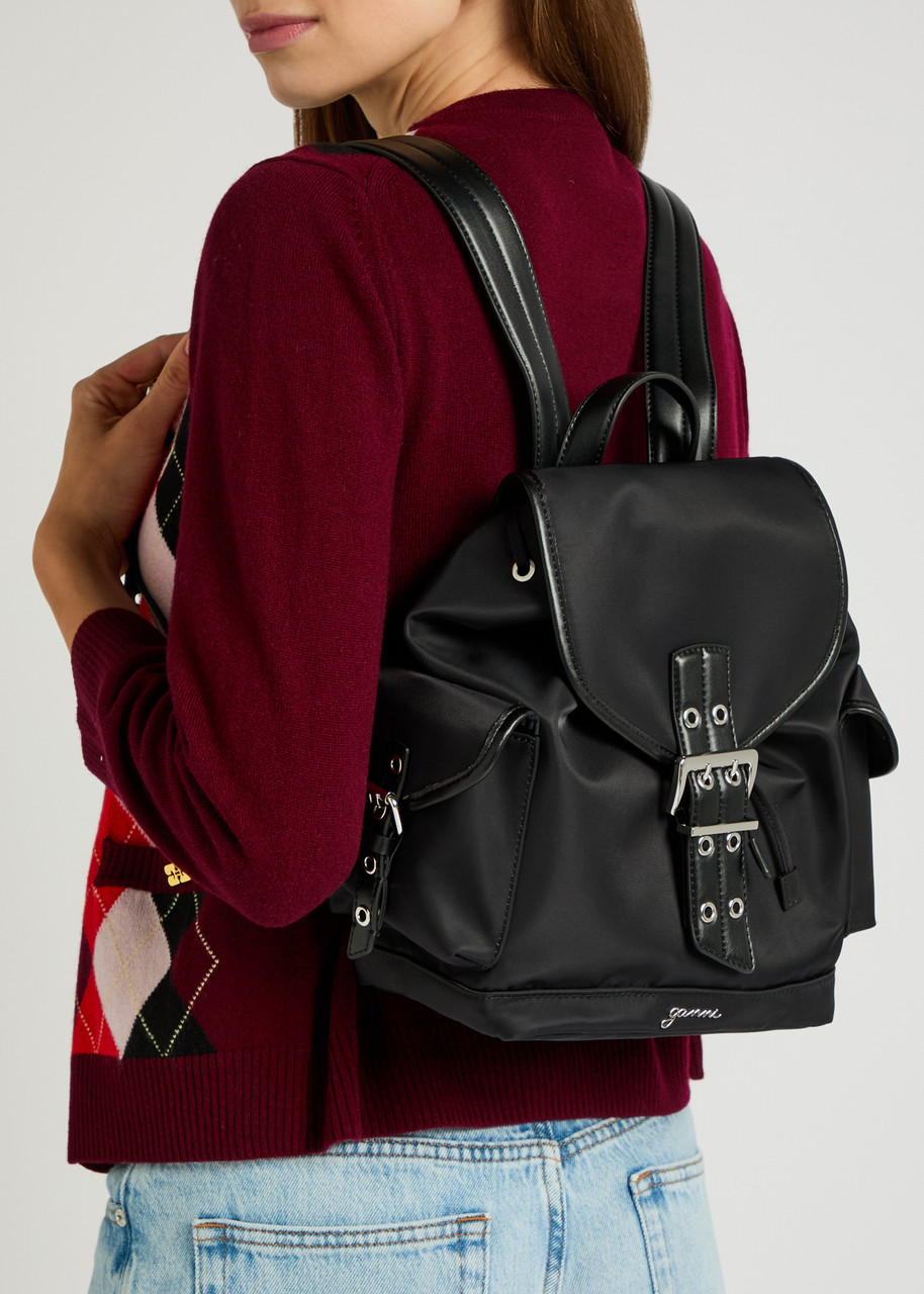 GANNI Bucky nylon backpack | Harvey Nichols GANNI Bucky nylon backpack | Harvey Nichols