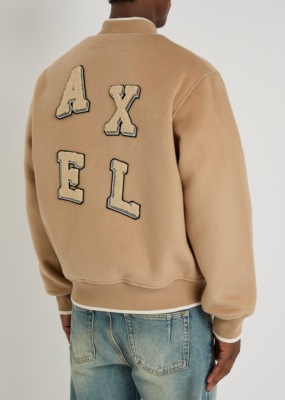 AXEL ARIGATO Logo-appliquéd wool-blend varsity jacket | Harvey Nichols