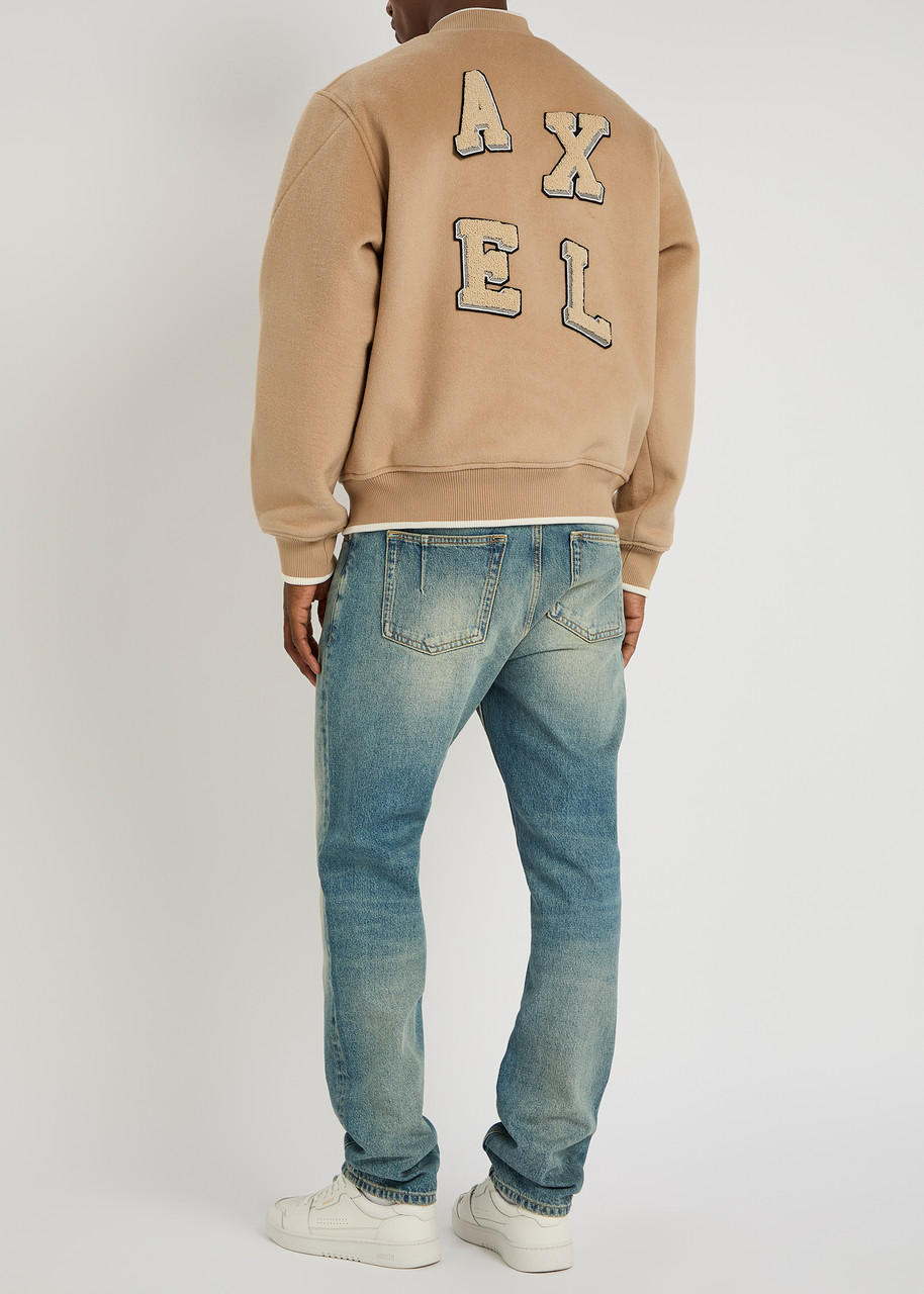 AXEL ARIGATO Logo-appliquéd wool-blend varsity jacket | Harvey Nichols